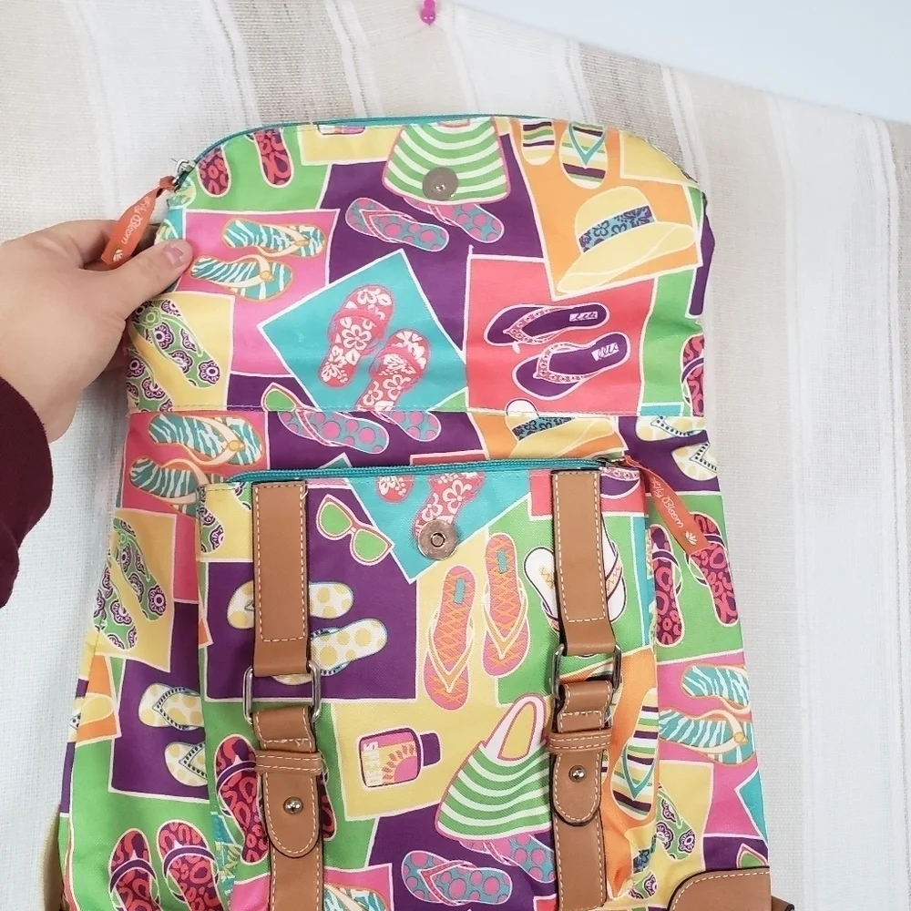 Lily‎ Bloom Flip Flops Beachy Backpack Bag